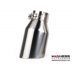 FIAT 500 Custom Stainless Steel Exhaust Tip by MADNESS (1) - Stainless Steel -  2.5" ID